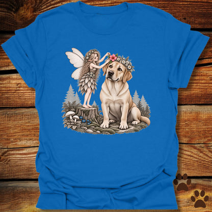 Yellow Lab Fairy Flower Crown T-Shirt