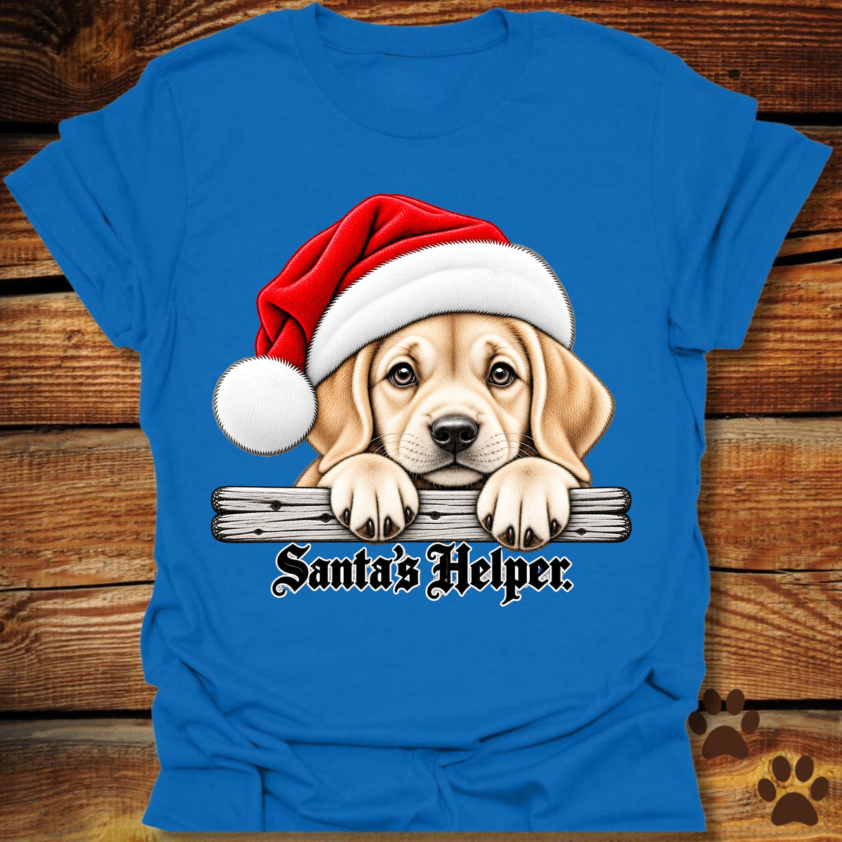Santa’s Helper Yellow Labrador Retriever T-Shirt