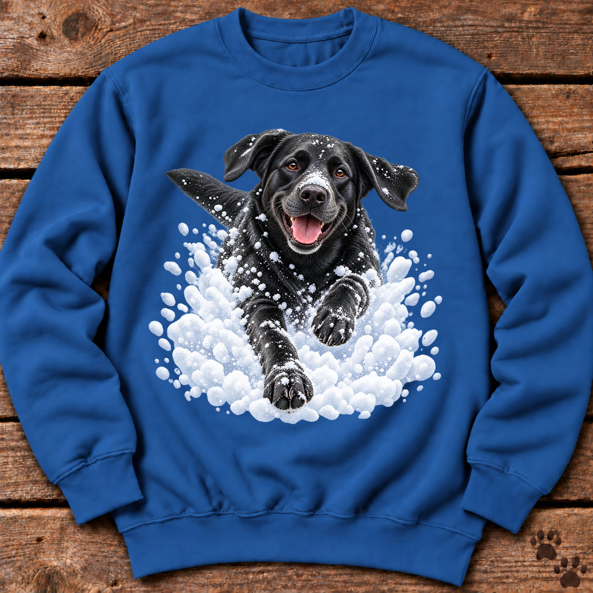 Black Labrador Snow Day Sweatshirt