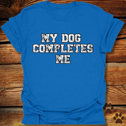 My Dog Completes Me Retro-Style Shirt