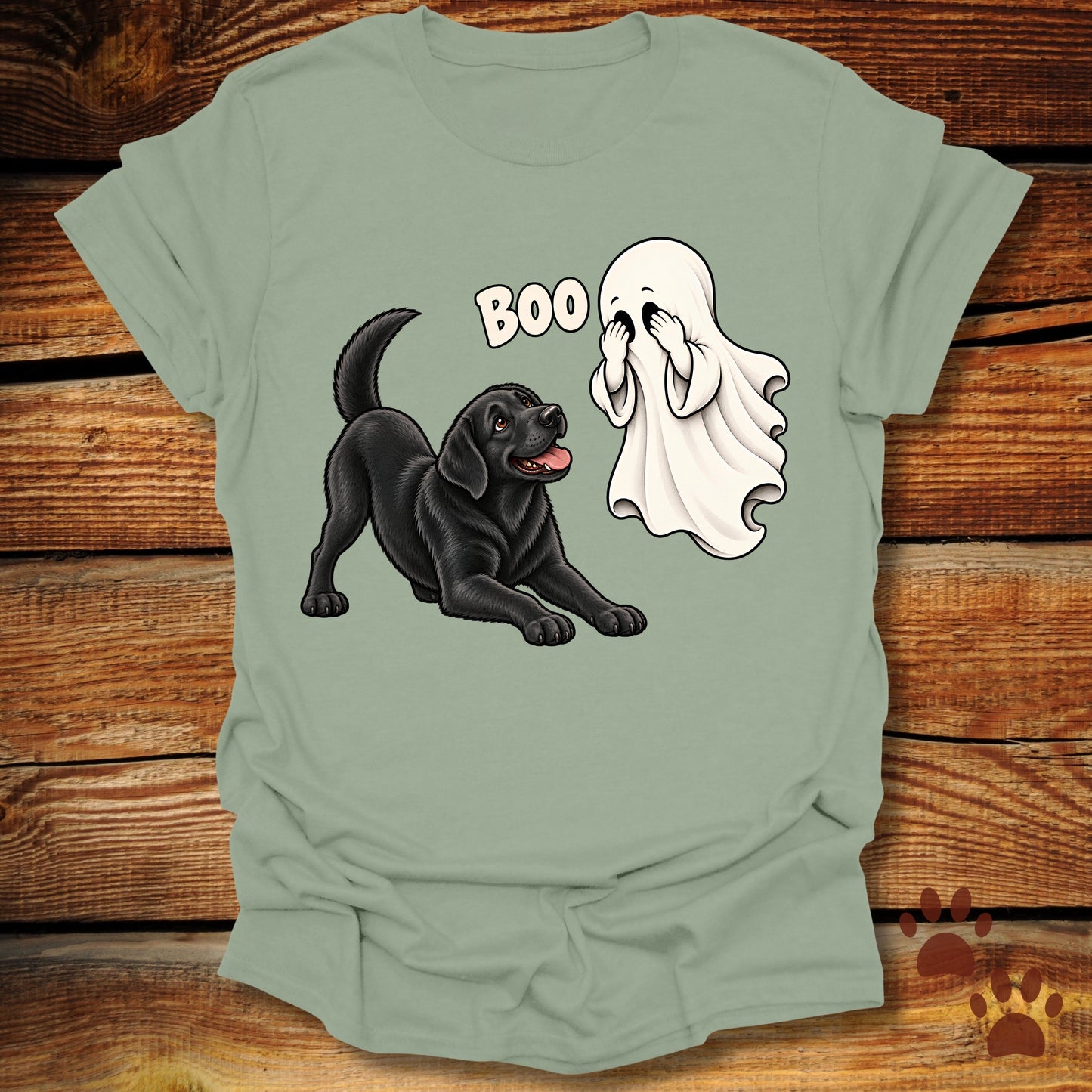 Ghost BOO Black Labrador T-Shirt