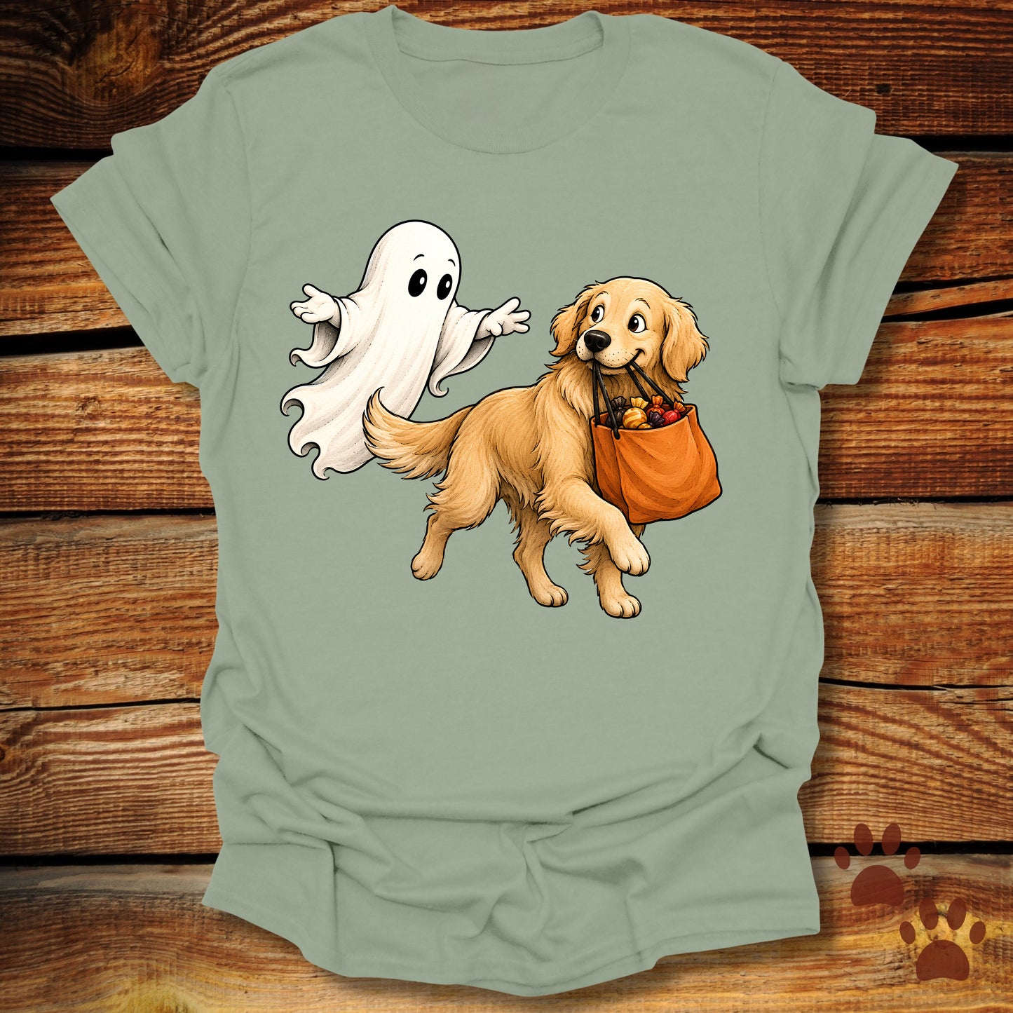Trick-or-Treat Golden Retriever T-Shirt