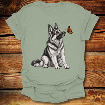German Shepherd Butterfly Friend T-Shirt