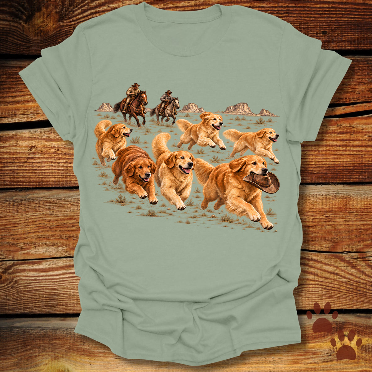 Golden Retriever Stampede T-Shirt