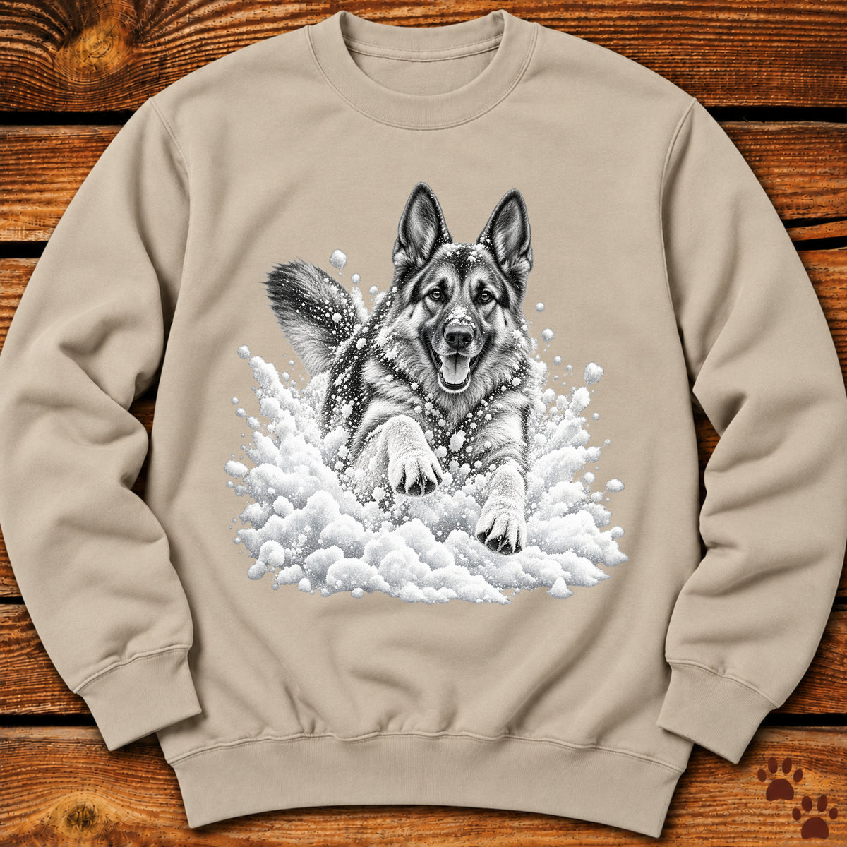 German Shepherd Snow Day Sweatshirt