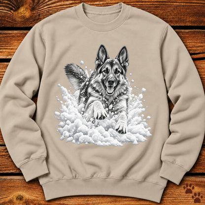 German Shepherd Snow Day Sweatshirt