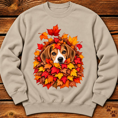 Beagle Leaf Pile Sweatshirt
