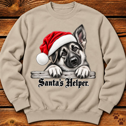 Santa’s Helper German Shepherd Sweatshirt