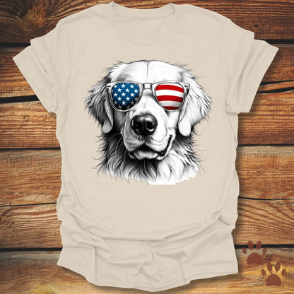 Golden Retriever Fourth of July Shirt