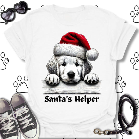 Santa’s Helper Golden Retriever Shirt