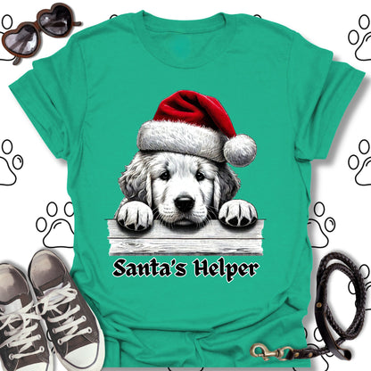 Santa’s Helper Golden Retriever Shirt