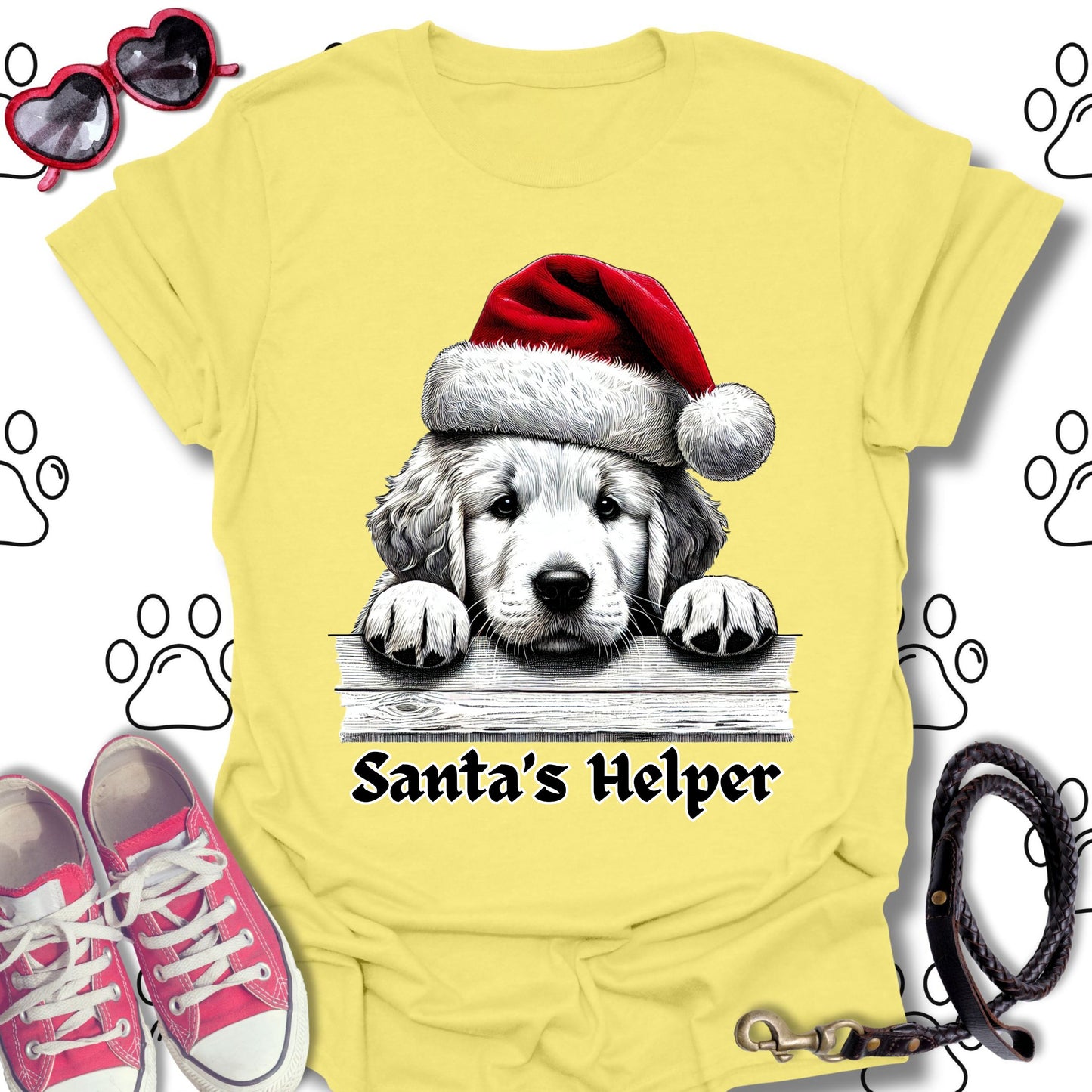 Santa’s Helper Golden Retriever Shirt