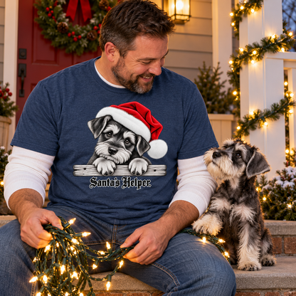 Santa’s Helper Miniature Schnauzer T-Shirt