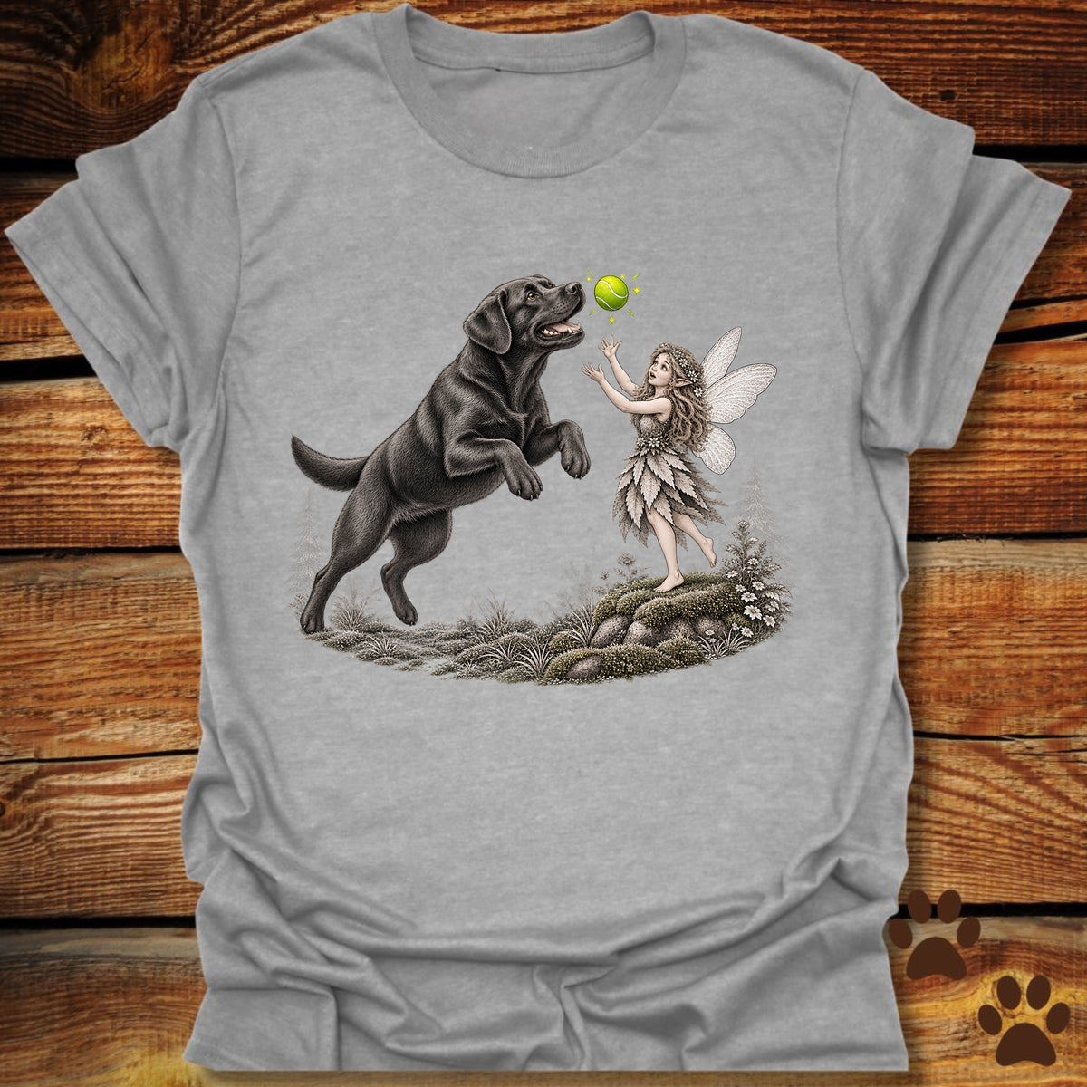 Labrador Retriever Whimsical Fairy T-Shirt