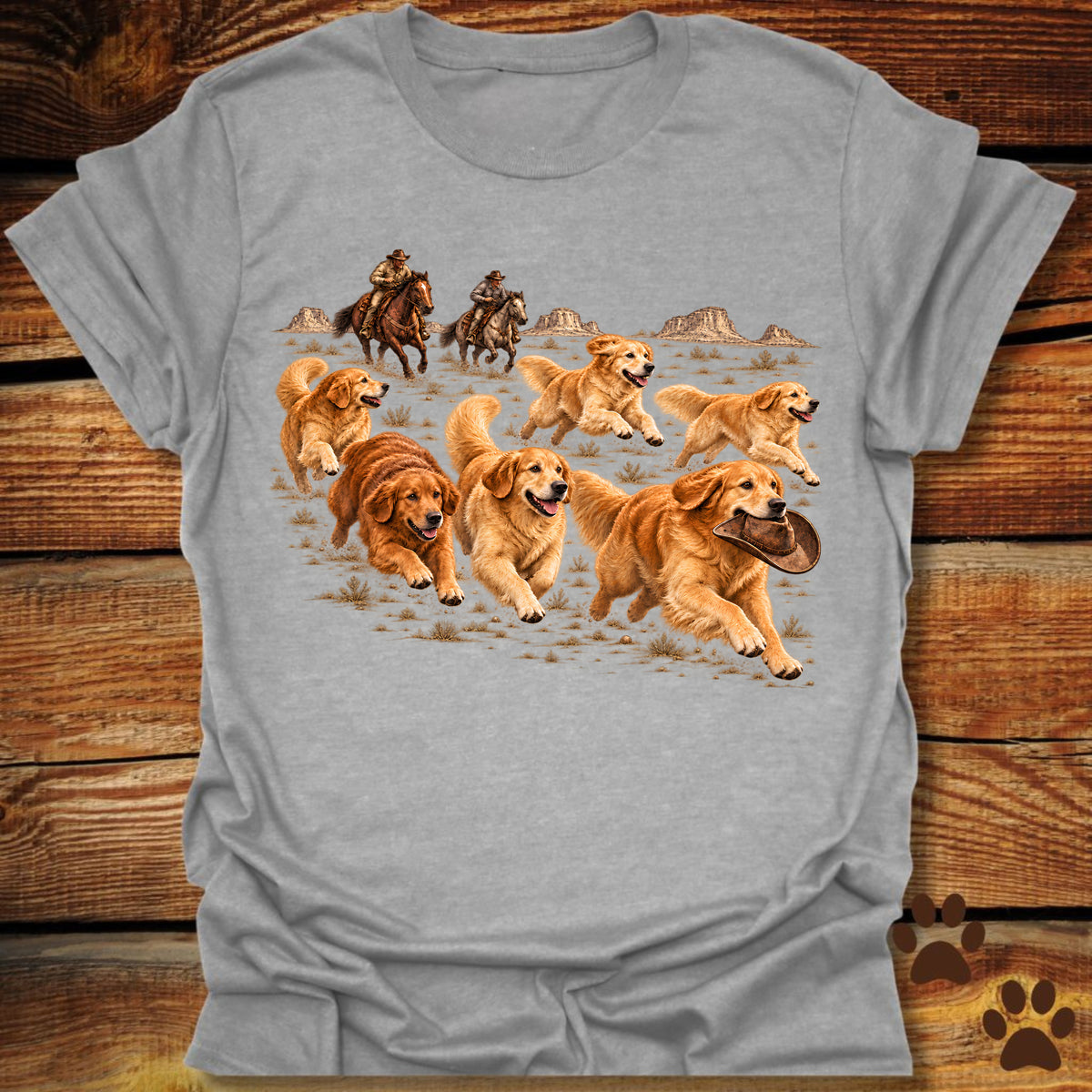 Golden Retriever Stampede T-Shirt