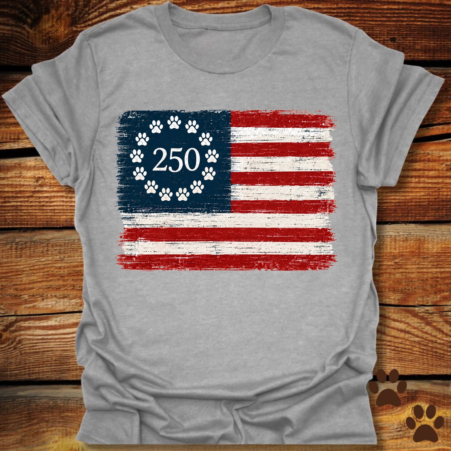 Patriotic Paw 250 American Flag