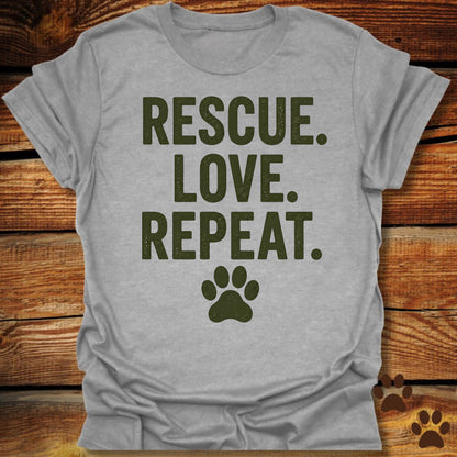 Rescue. Love. Repeat. T-Shirt