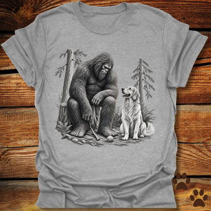 Weary Bigfoot Loyal Golden Retriever T-Shirt