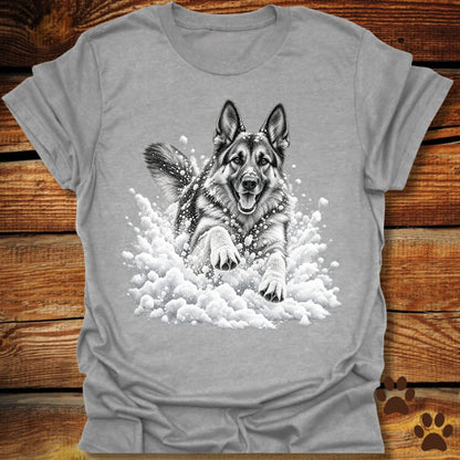 German Shepherd Snow Day T-Shirt
