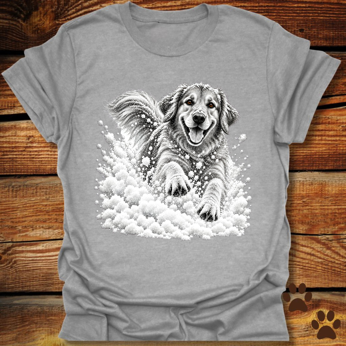 Golden Retriever Snow Day T-Shirt