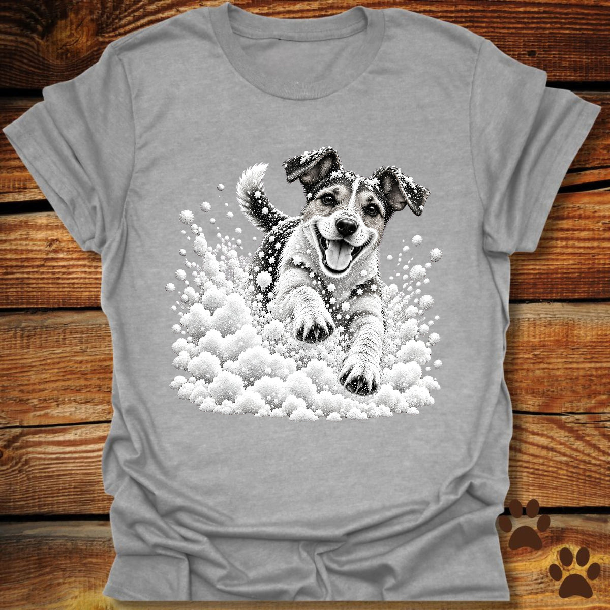 Jack Russell Terrier Snow Day T-Shirt