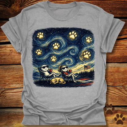 Starry Night Patriotic Chill T-Shirt