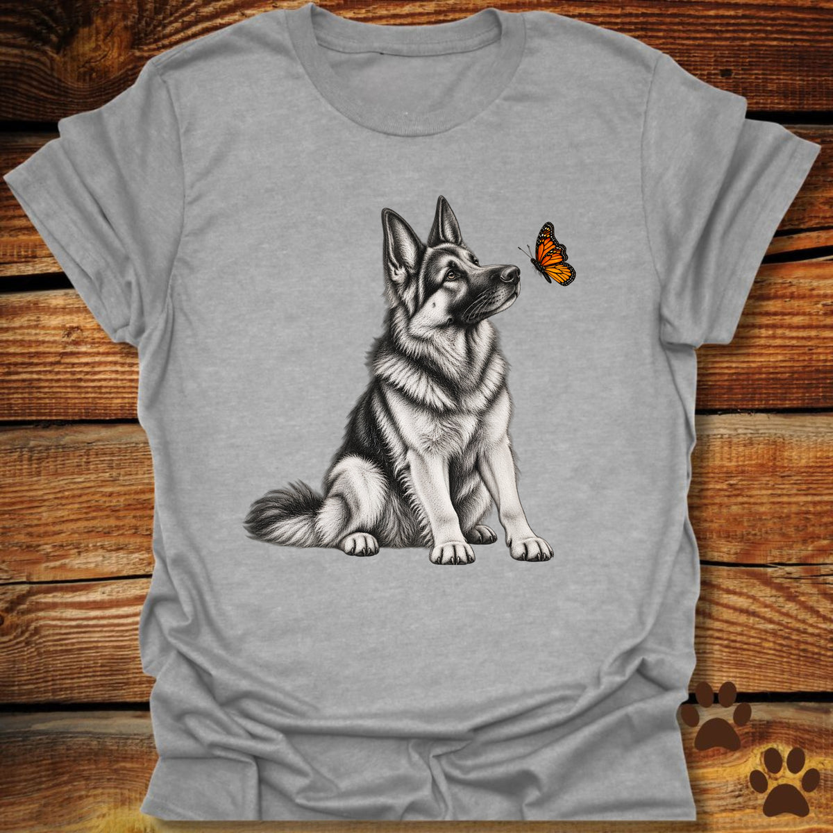 German Shepherd Butterfly Friend T-Shirt