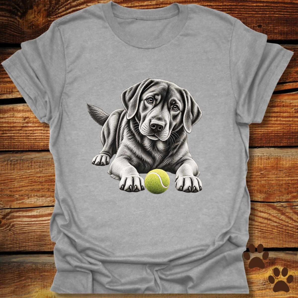 Black Labrador Let's Play T-Shirt