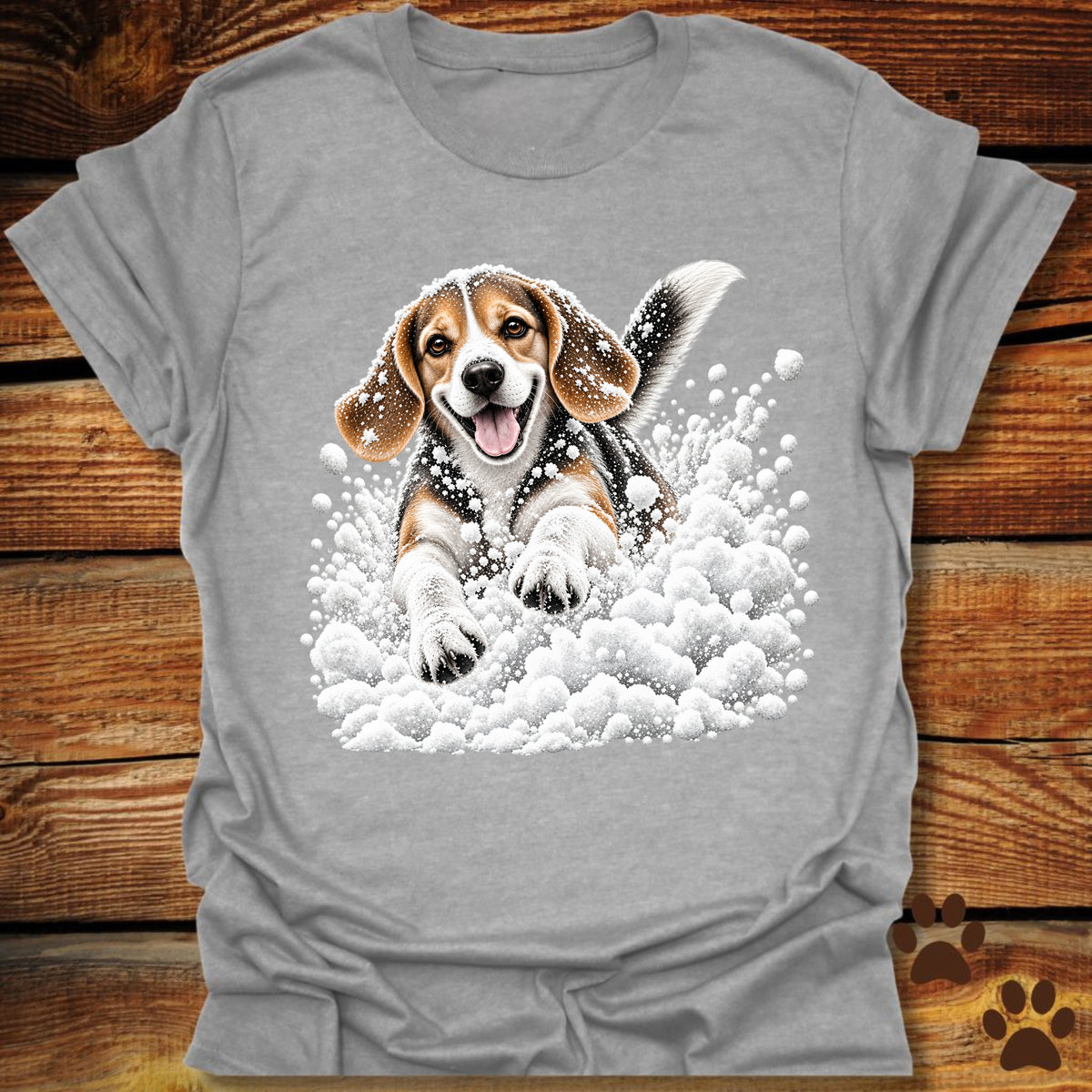 Beagle Snow Frolic T-Shirt