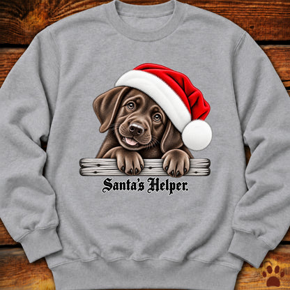 Santa’s Helper Chocolate Labrador Sweatshirt