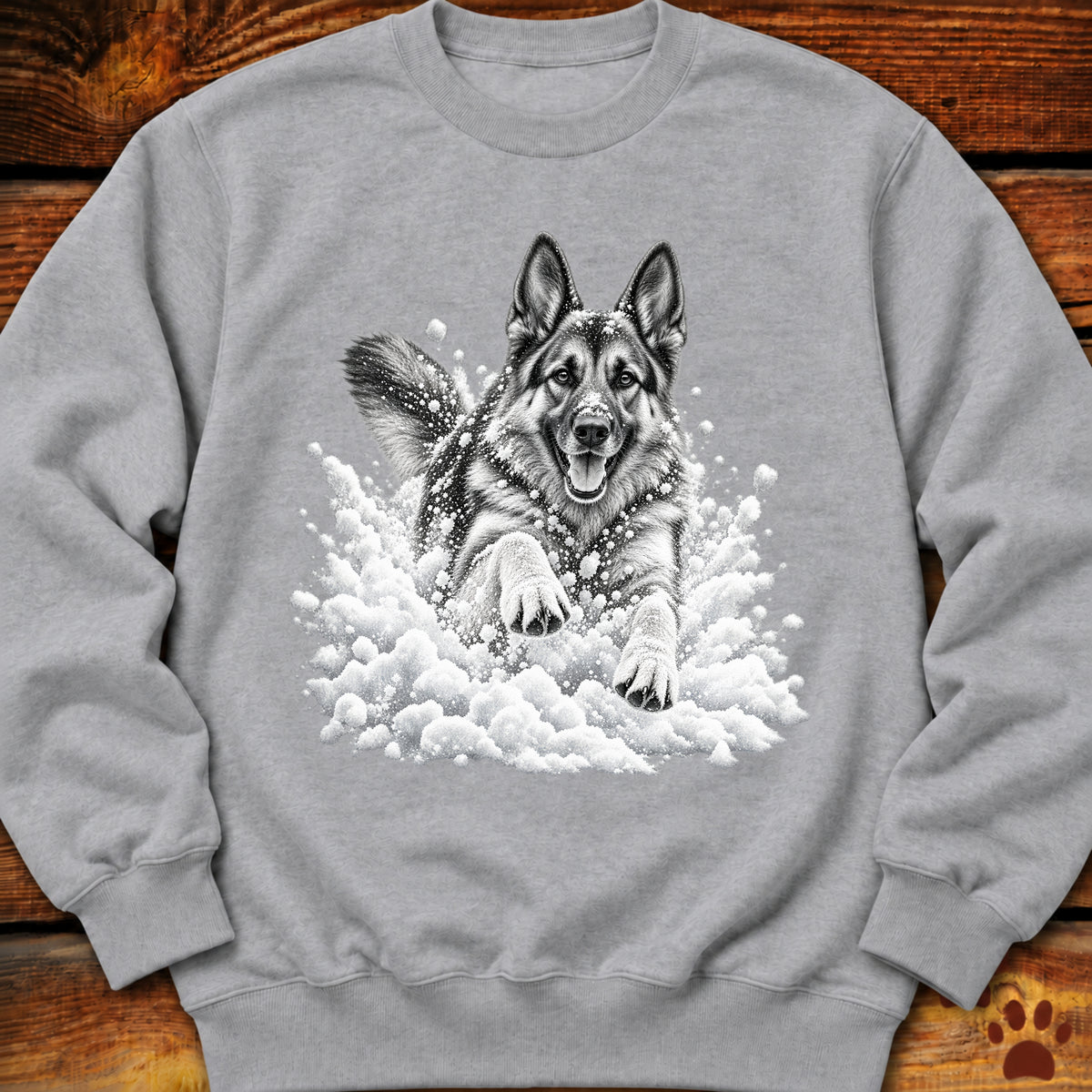 German Shepherd Snow Day Sweatshirt