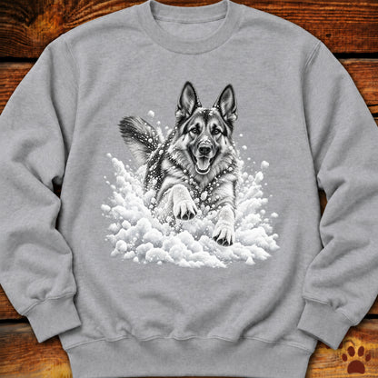 German Shepherd Snow Day Sweatshirt