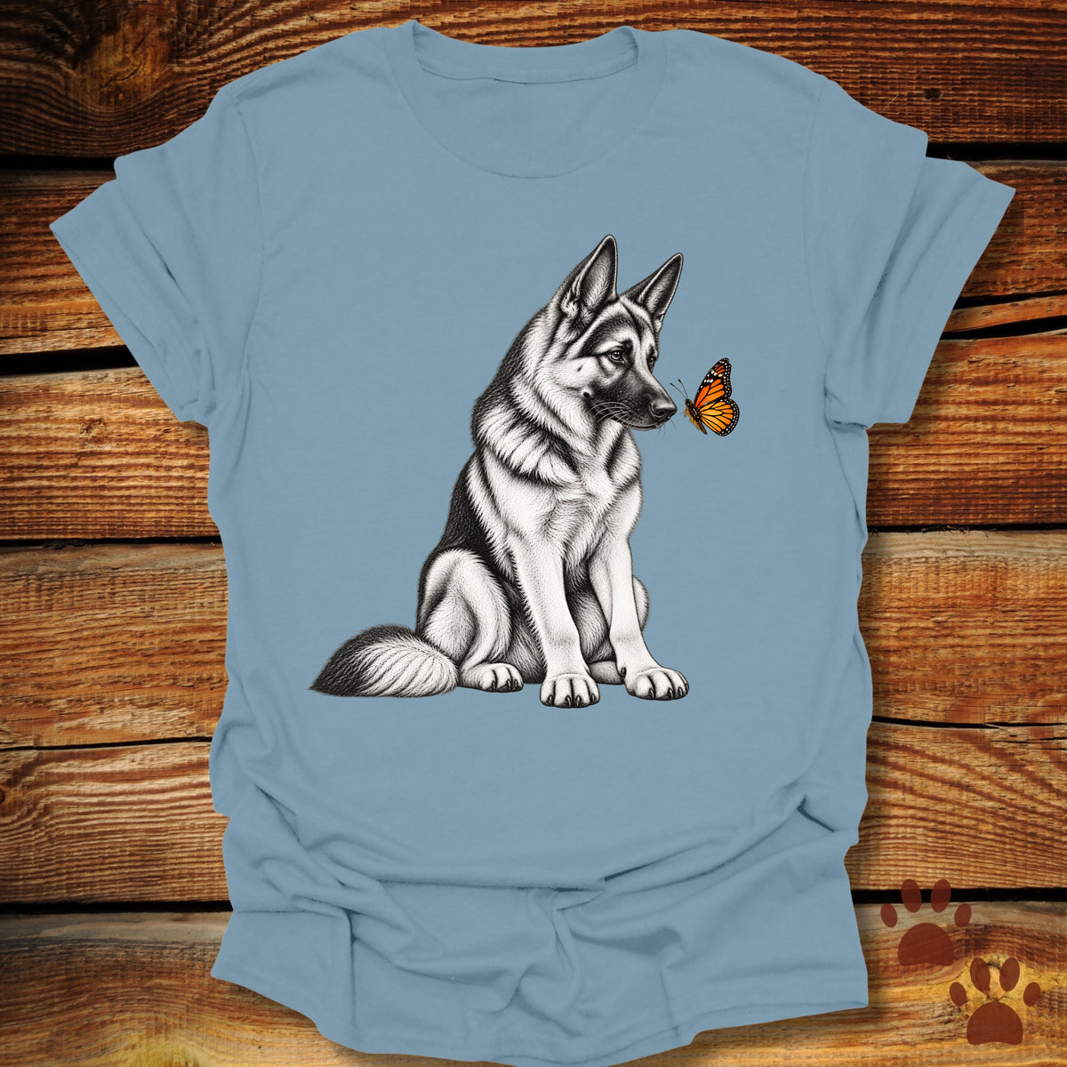 German Shepherd Butterfly T-Shirt