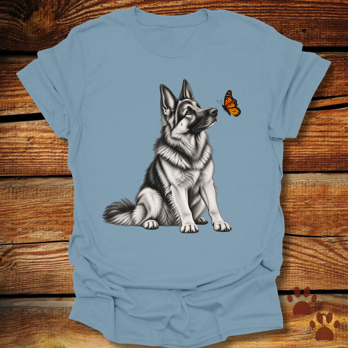 German Shepherd Butterfly Friend T-Shirt