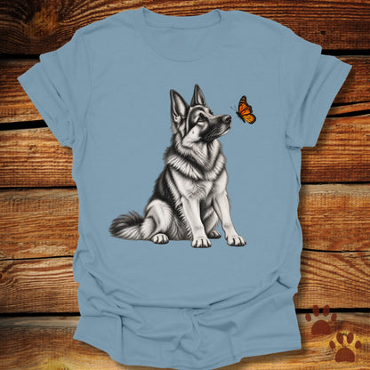 German Shepherd Butterfly Friend T-Shirt