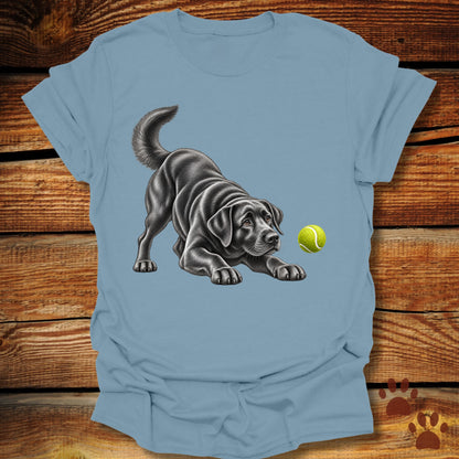 Black Labrador Retriever Tennis Ball T-Shirt