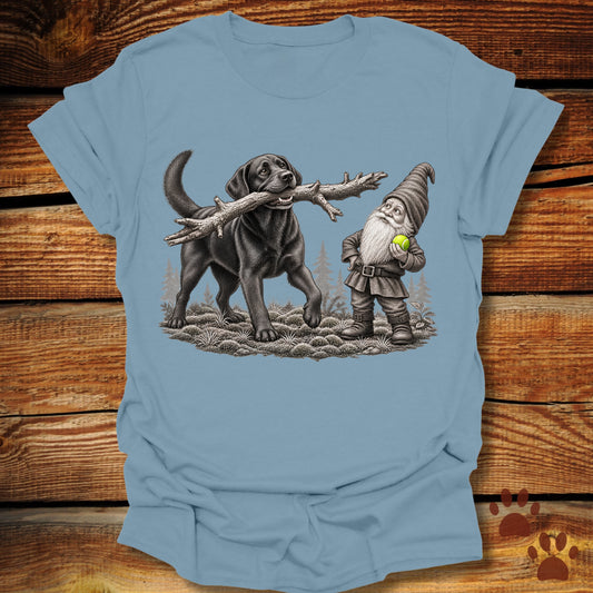 Garden Gnome and Labrador Retriever T-Shirt