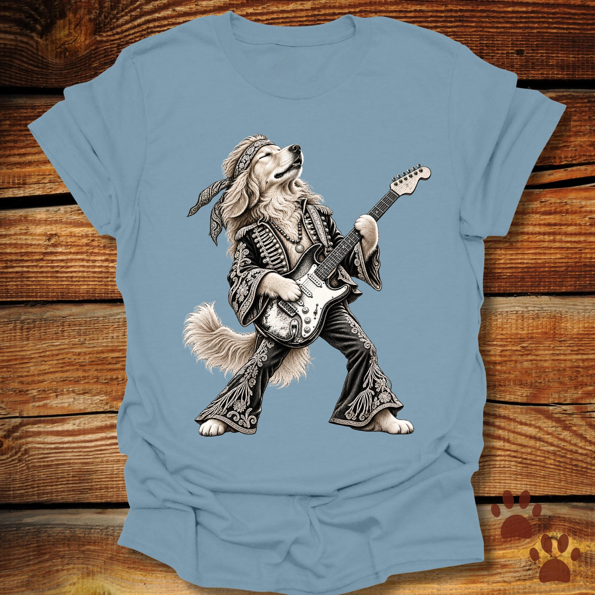Golden Retriever Rock Star T-Shirt