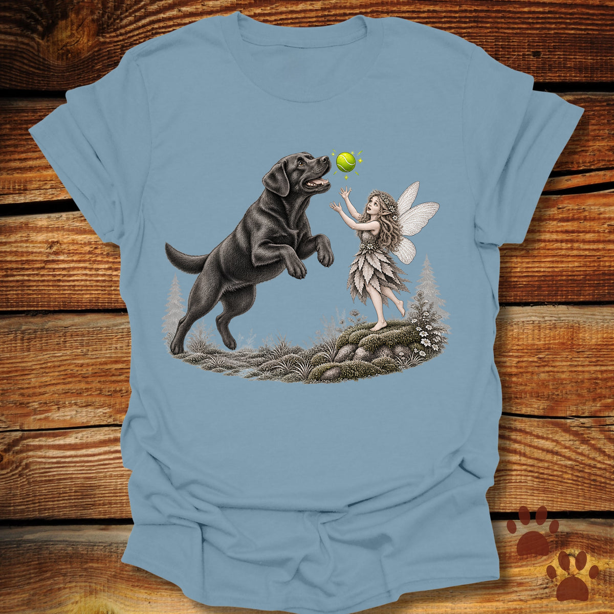 Labrador Retriever Whimsical Fairy T-Shirt