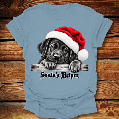 Santa’s Helper Black Labrador T-Shirt