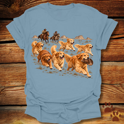 Golden Retriever Stampede T-Shirt