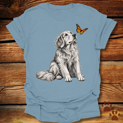 Golden Retriever Butterfly T-Shirt