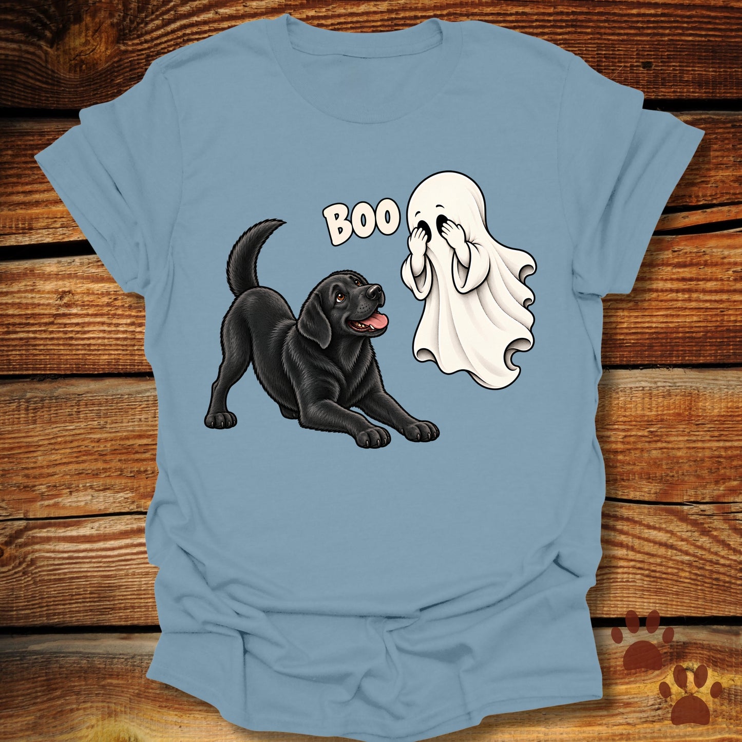 Ghost BOO Black Labrador T-Shirt