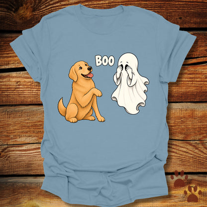 Boo Ghost Golden Retriever T-Shirt