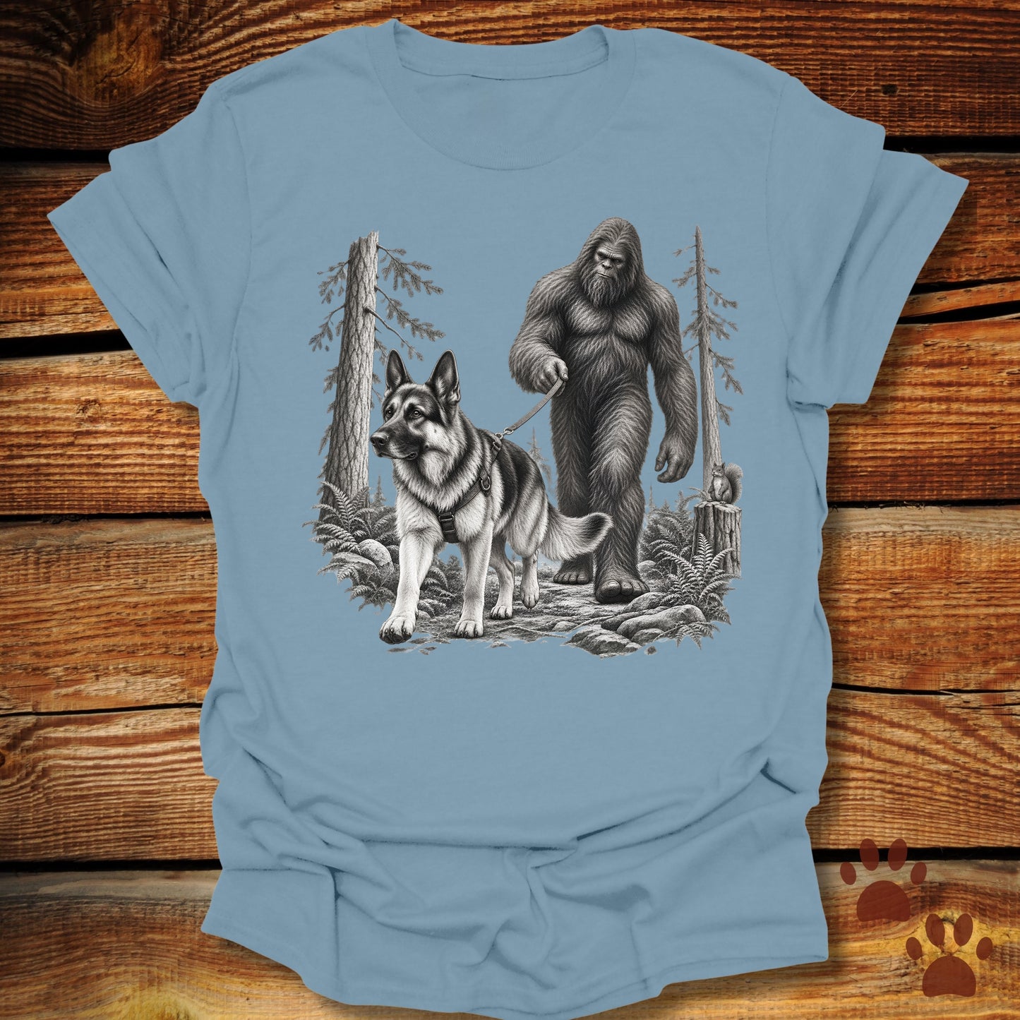 Bigfoot German Shepherd Trailblazers T-Shirt