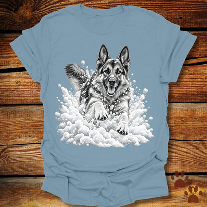 German Shepherd Snow Day T-Shirt