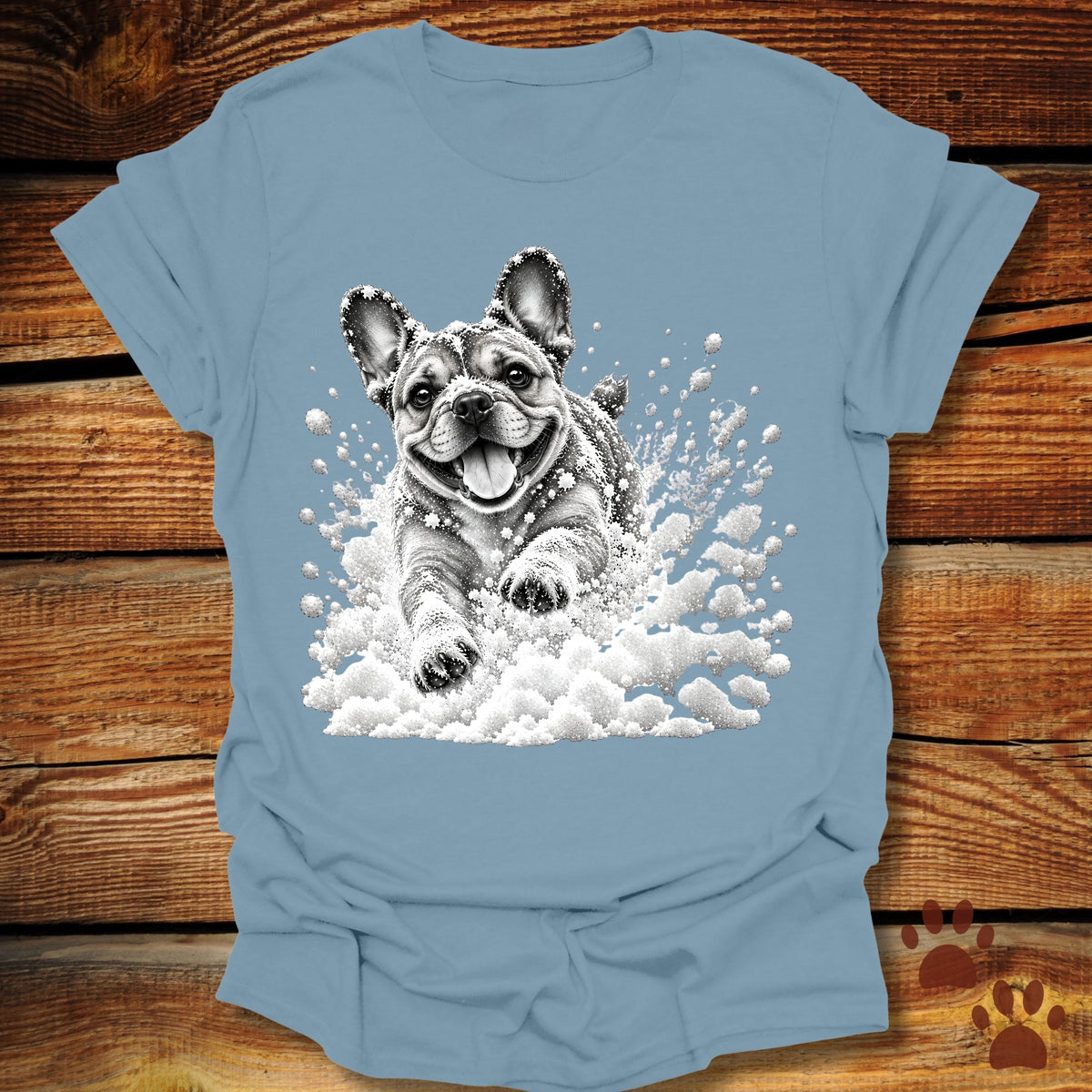 French (Frenchie) Bulldog Snow Day T-Shirt
