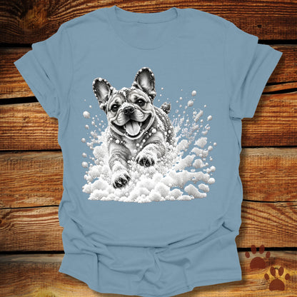 French (Frenchie) Bulldog Snow Day T-Shirt