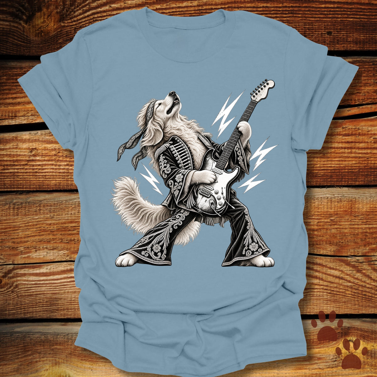 Golden Retriever Guitar Hero T-Shirt