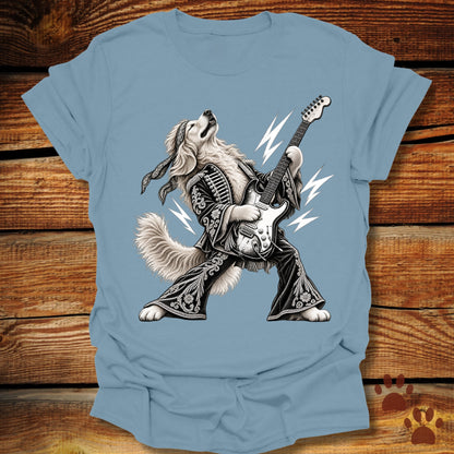 Golden Retriever Guitar Hero T-Shirt